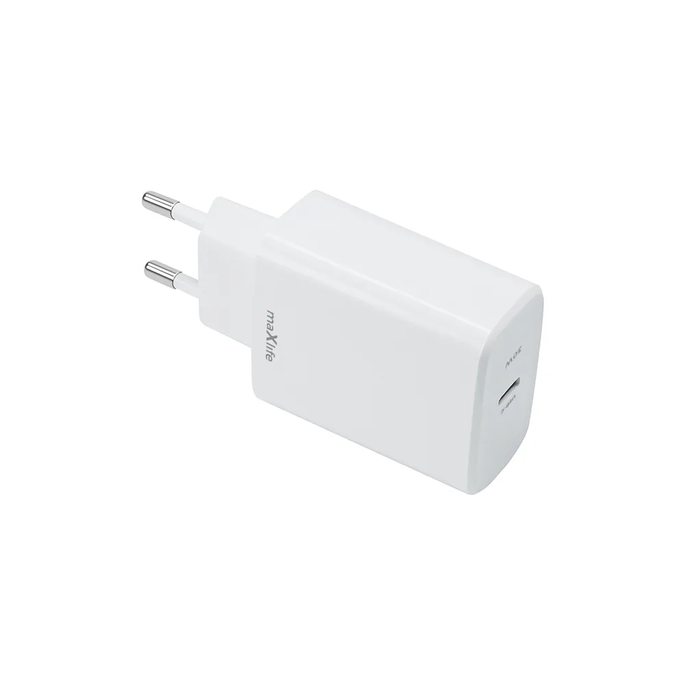 Maxlife MXTC-10-30C PD QC charger 1x USB-C 30W white