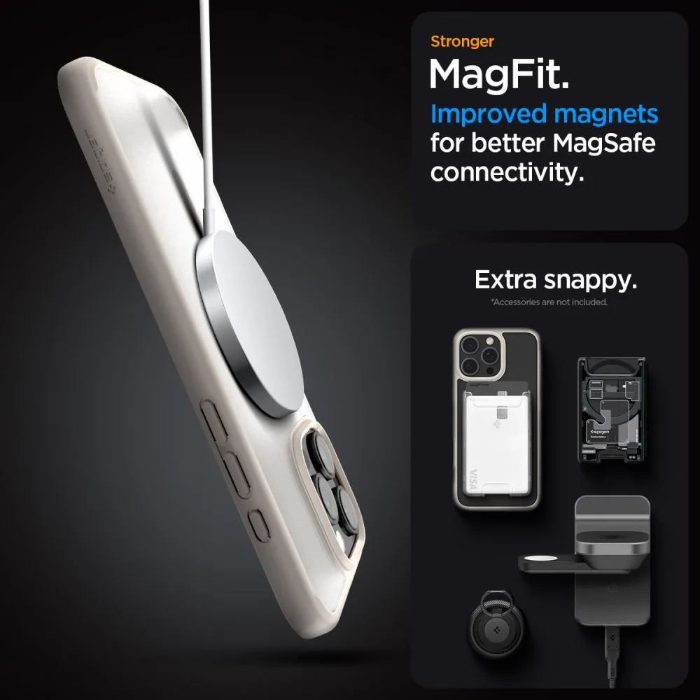 Spigen Ultra Hybrid Mag Magsafe case for iPhone 16 Pro Max 6,9″ frost natural titanium
