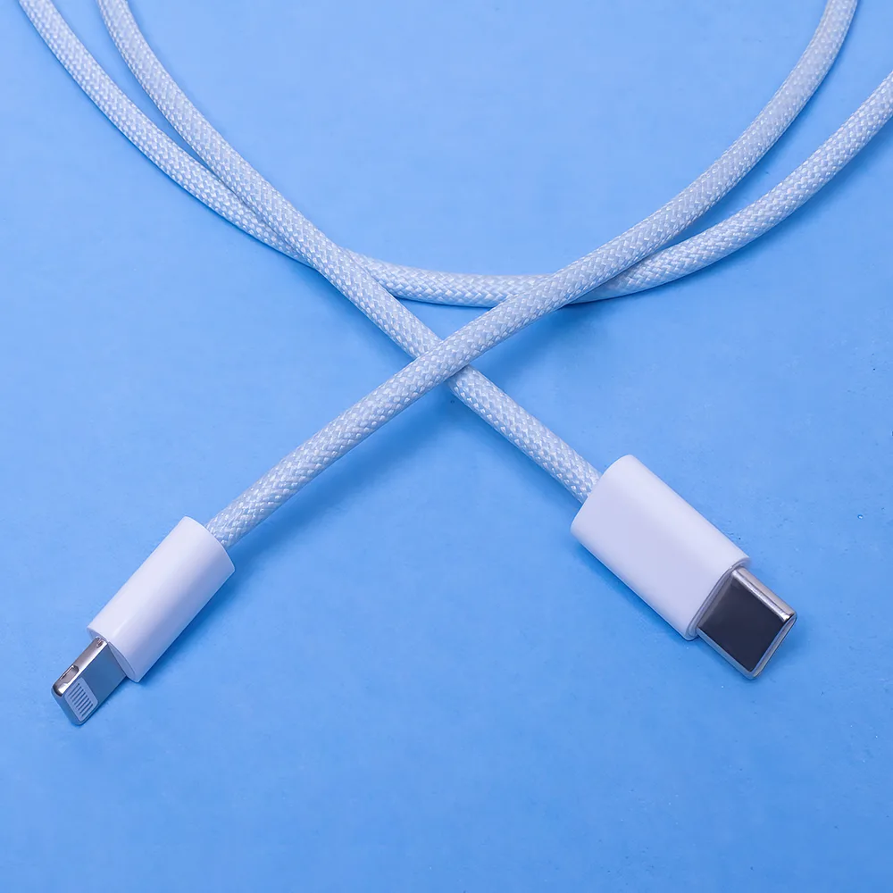 Maxlife MXUC-06 cable USB-C – Lightning 1,0 m 20W blue nylon