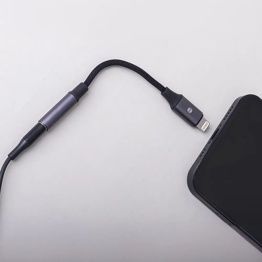 Forever adapter audio AJL-01 jack 3,5 mm – Lightning black