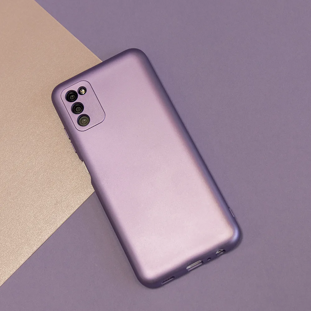 Metalliskt fodral till Samsung Galaxy A15 4G / A15 5G violett