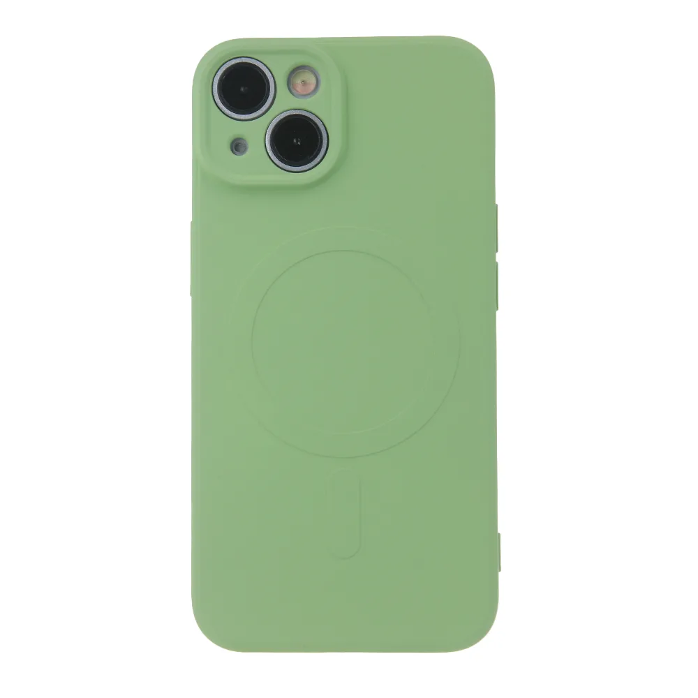 Enkelt Color Mag-fodral för iPhone 16e i ljusgrönt