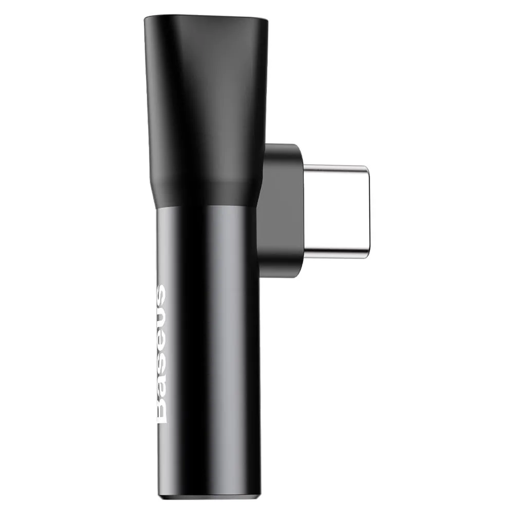 Baseus adapter L41 USB-C to USB-C – jack 3,5 mm black