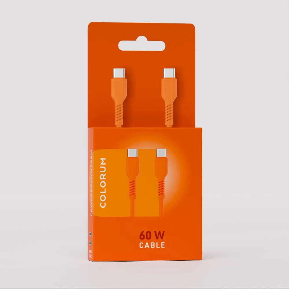 COLORUM sladd USB-C – USB-C 1,8m 3A CK60-CC-10 xOrange