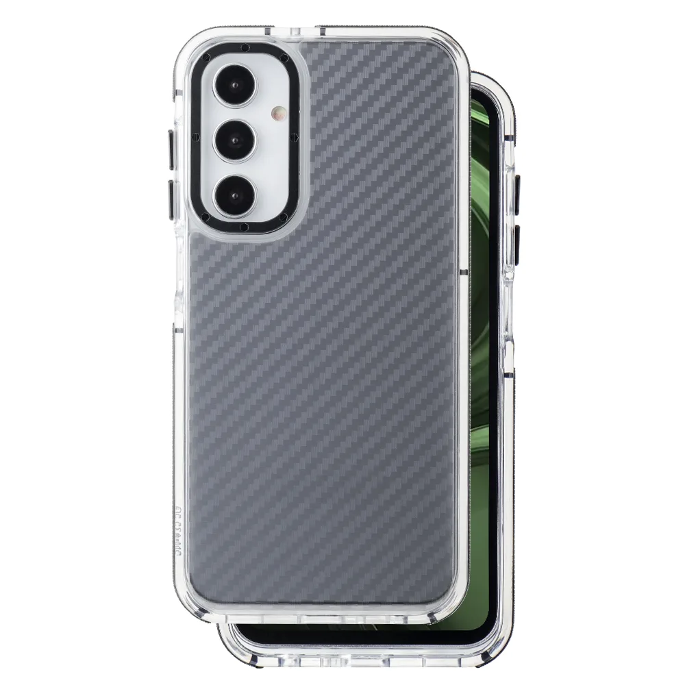 Akrylfodral med kolfibertextur för Samsung Galaxy A25 5G (global) svart