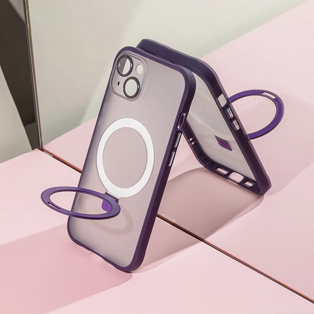 Mag Ring-fodral för iPhone 14 6,1″ i lila