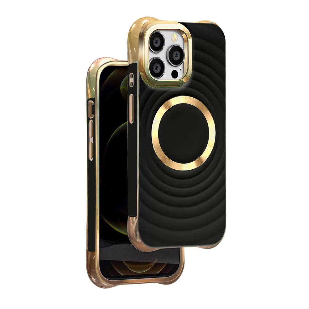 Circle Glam Mag-fodral för iPhone 13 Pro Max 6,7 tum svart