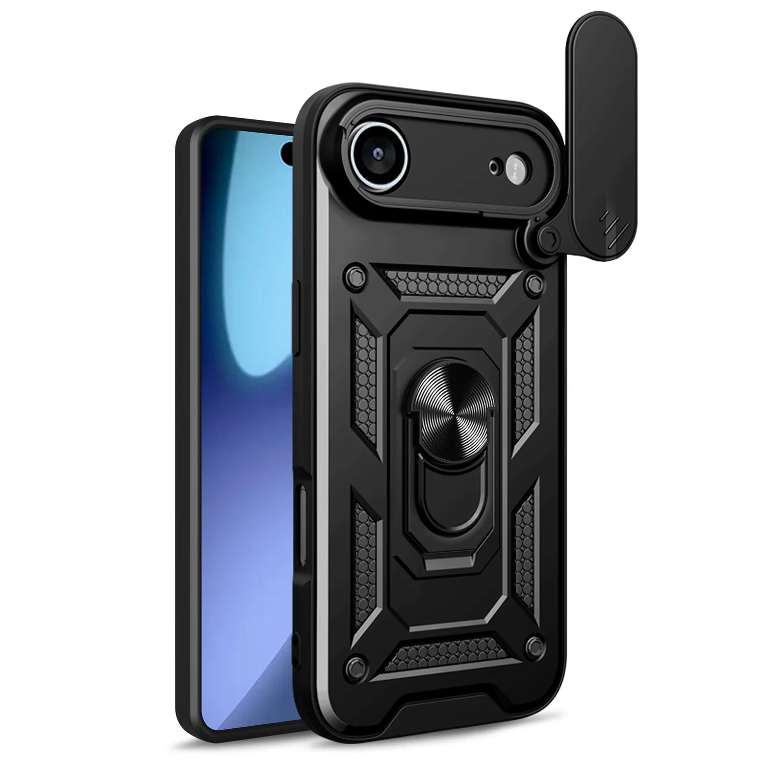Defender Slide case for iPhone 17 Air 6,6" black