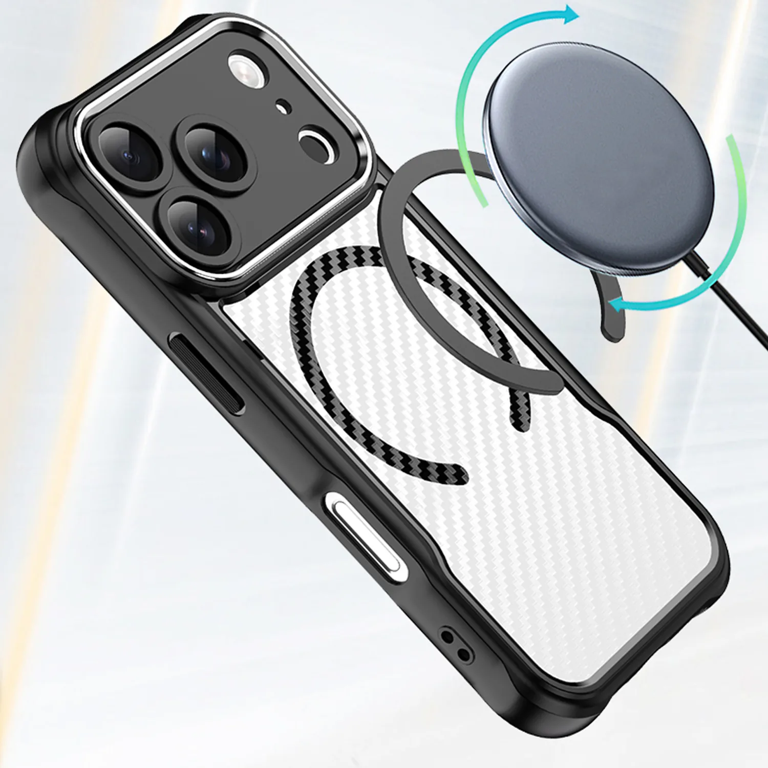 Defender Carbon Mag case for iPhone 17 Pro Max 6,9″ black