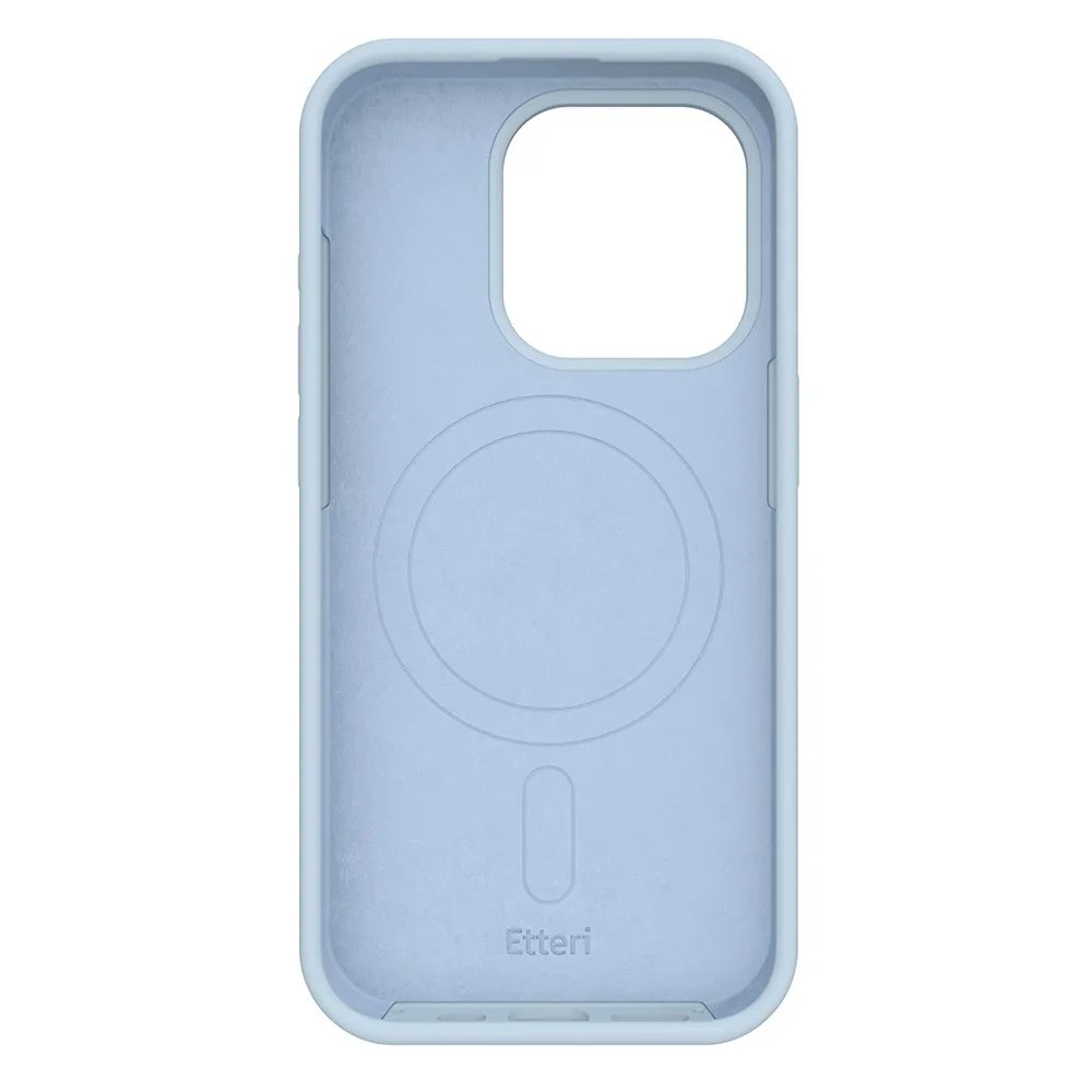 Etteri Silikon Mag-fodral för iPhone 12 / 12 Pro 6,1″ ljusblå