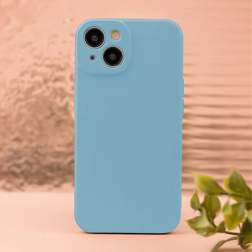 Silikonskal för iPhone 15 Pro 6,1″ i himmelsblå