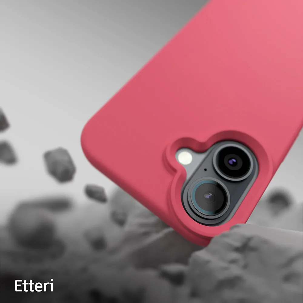 Etteri Silicone Mag-fodral för iPhone 16 Plus 6,7″ (hallonfärgad)