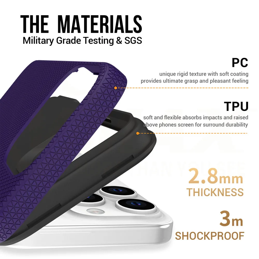 Vmax Triangle fodral till Samsung Galaxy A15 4G / A15 5G mörklila