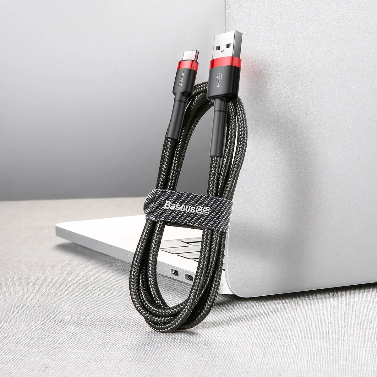 Baseus cable Cafule USB – USB-C 0,5 m 3A red-black