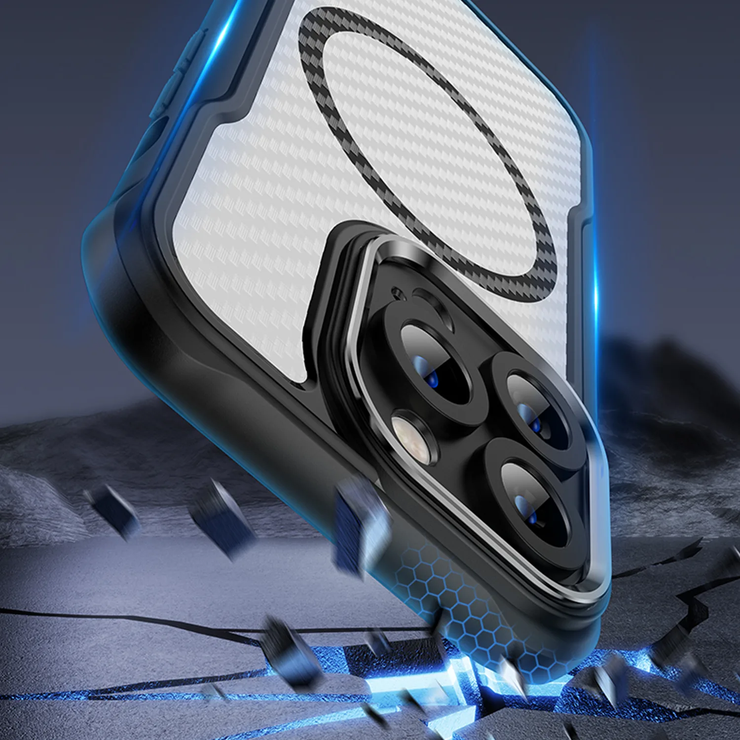Defender Carbon Mag-fodral för iPhone 14 Pro 6,1″ svart