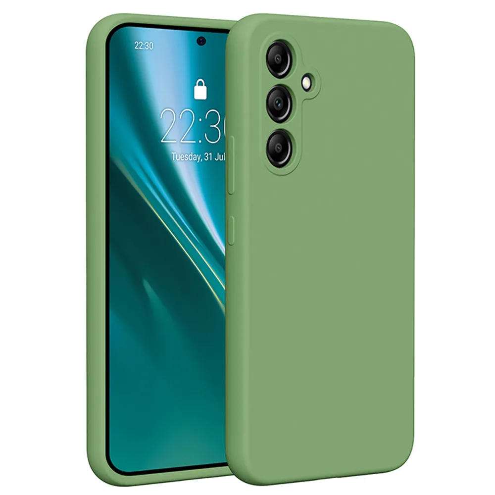 Etteri Silikonfodral för Samsung Galaxy A54 5G i ljusgrön