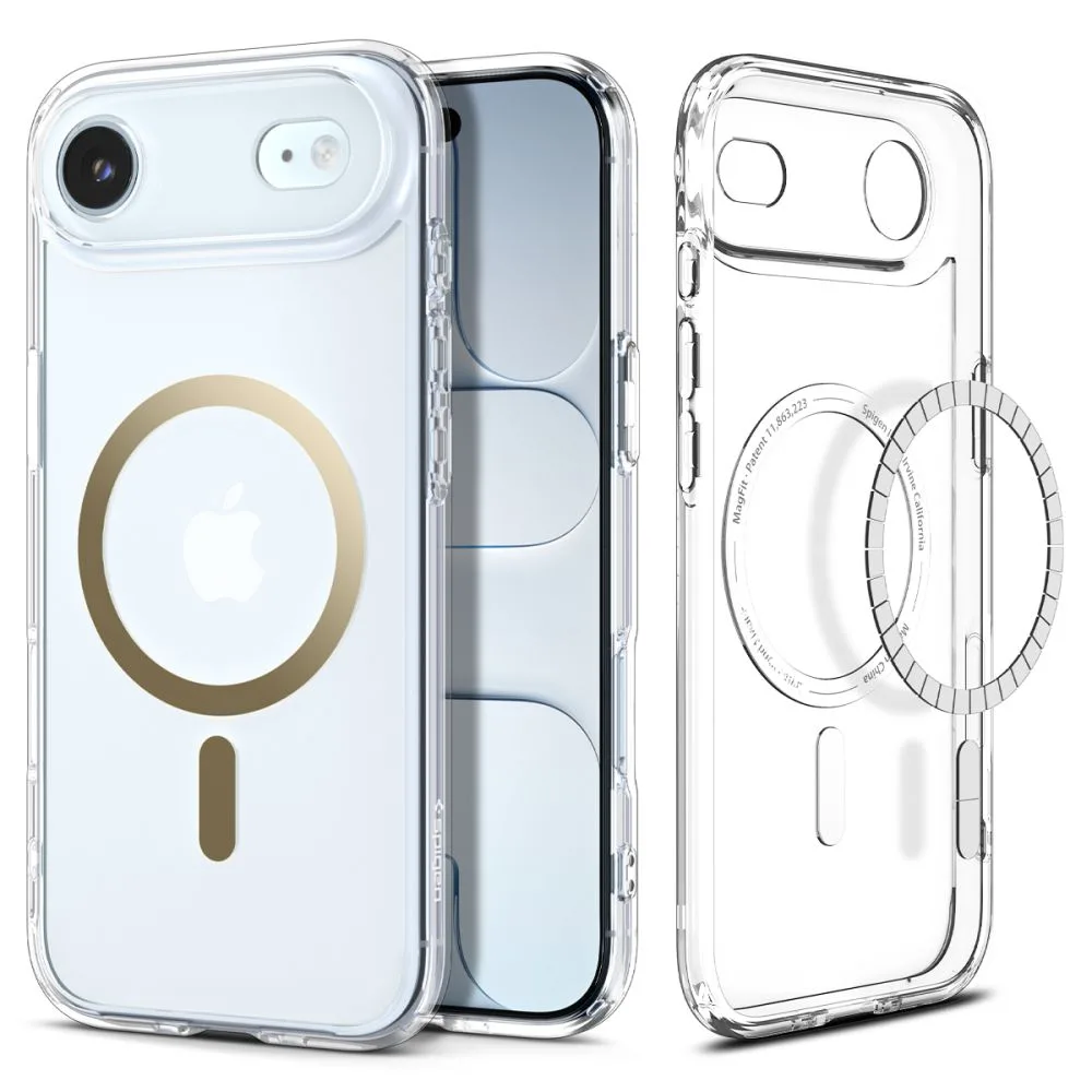 Spigen Ultra Hybrid Mag Magsafe case for iPhone 17 Air Clear/Gold