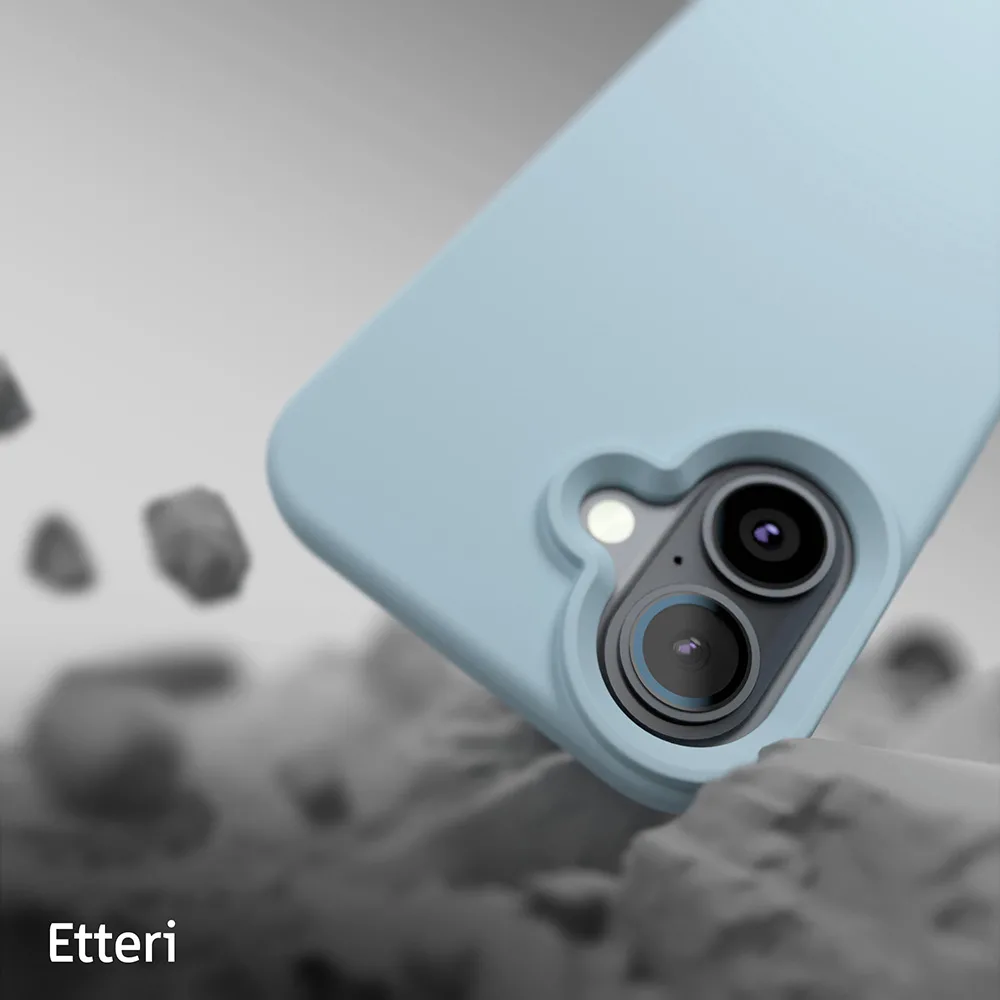 Etteri Silikonfodral för iPhone 16 6,1″ ljusblå