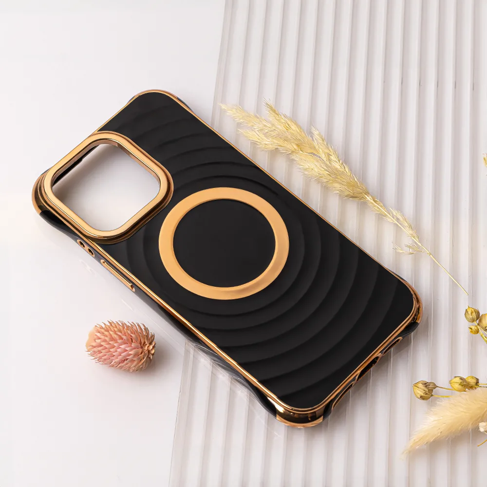 Circle Glam Mag-fodral för iPhone 13 Pro Max 6,7 tum svart