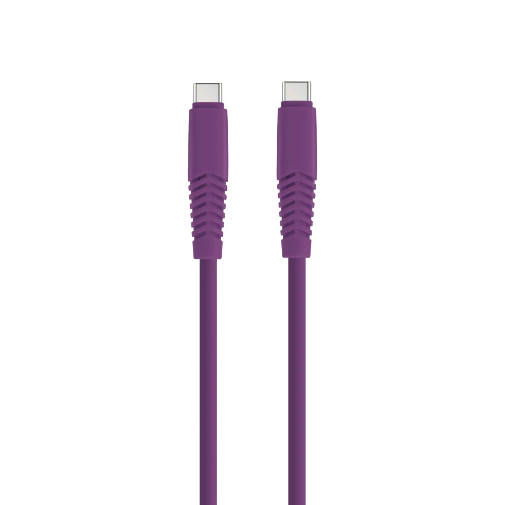 Setty sladd USB-C – USB-C 1,5 m 2,1A KSC-C-1.5219 lila
