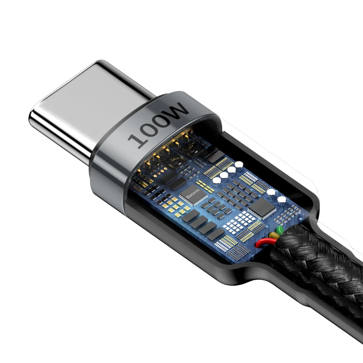 Baseus cable Cafule PD USB-C – USB-C 2,0 m 5A gray-black 100W