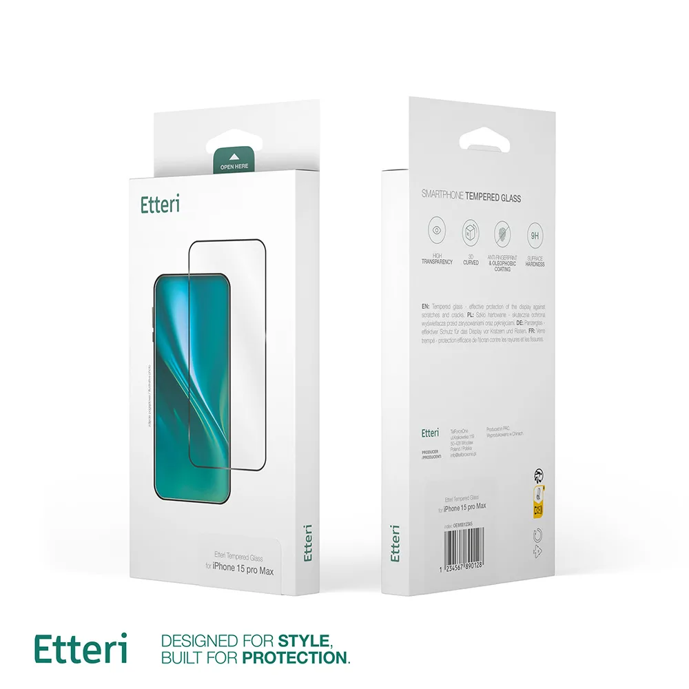 Etteri härdat glas 9D för iPhone 14 Pro 6,1″