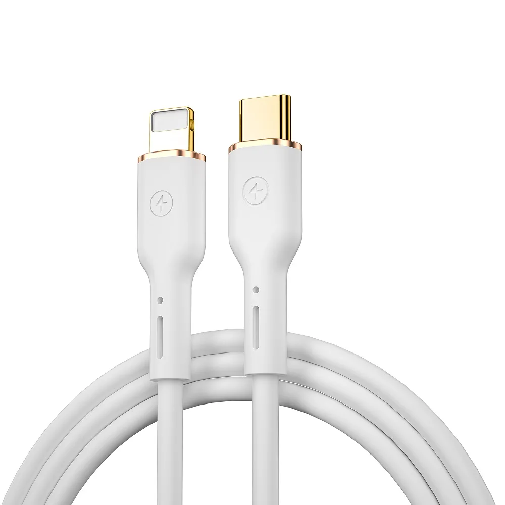 WIWU-kabel YQ01 USB-C – Lightning 30W 1,2 m vit