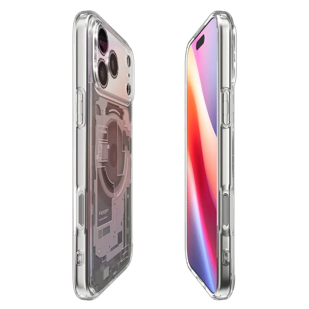 Spigen Ultra Hybrid Mag Magsafe case for iPhone 17 Pro Zero One Natural Titanium