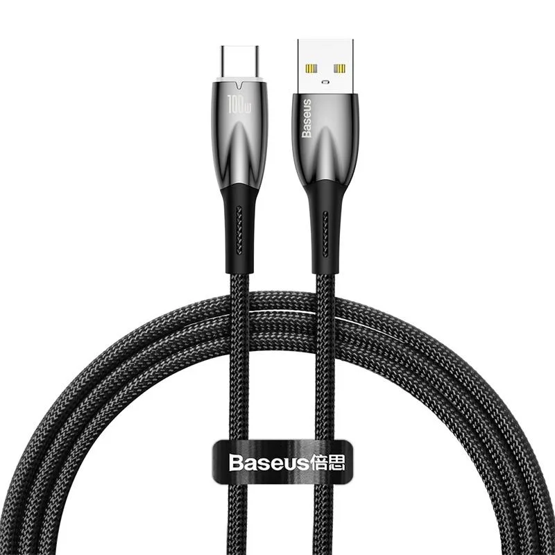 Baseus cable Glimmer USB – USB-C 1,0m black 100W