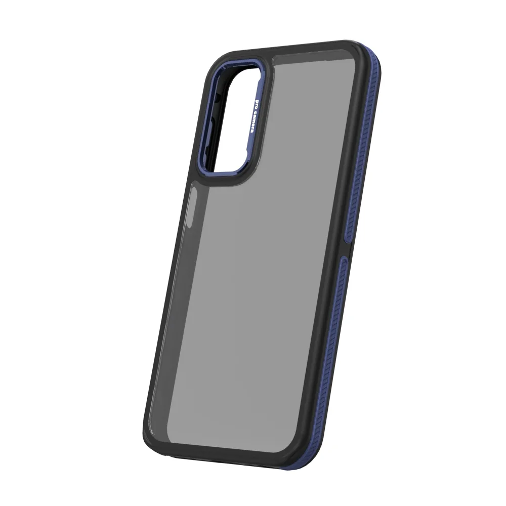 Crystal Black-fodral för Samsung Galaxy M15 5G blå