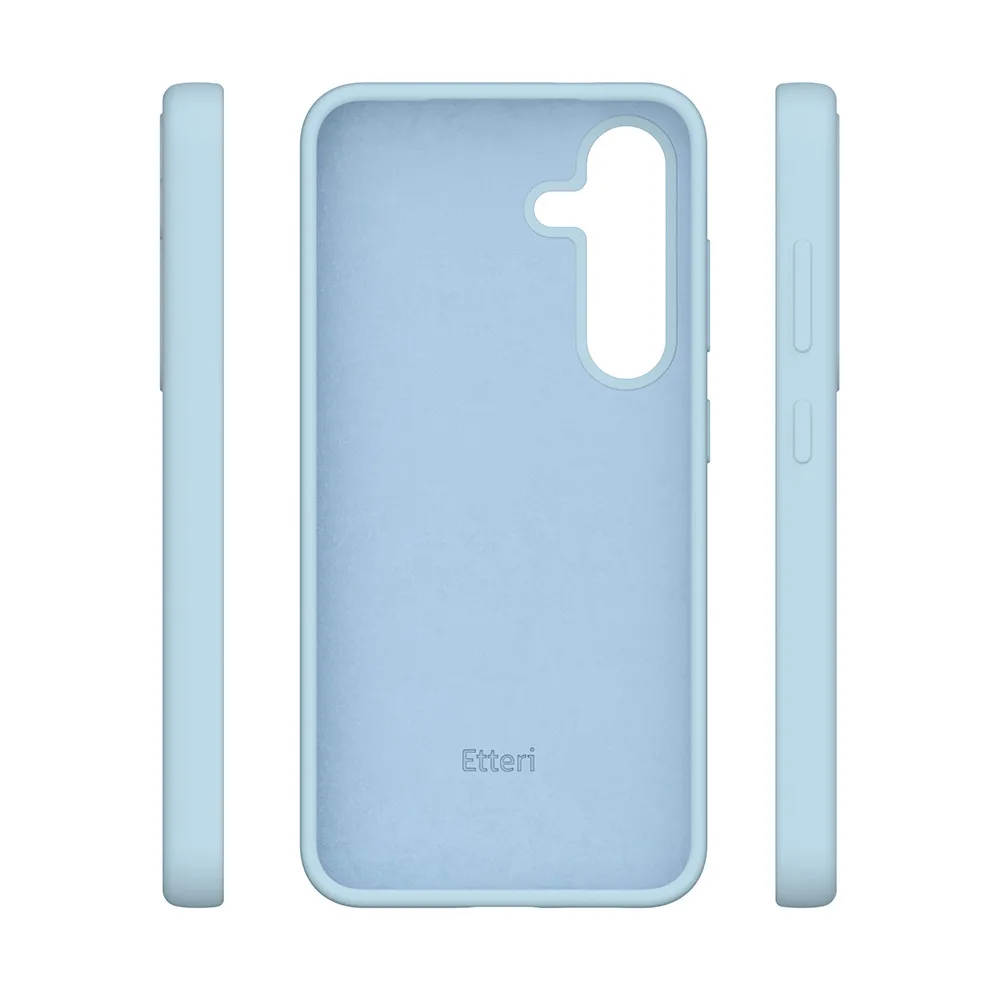 Etteri Silikonfodral för Samsung Galaxy S24 Plus ljusblå