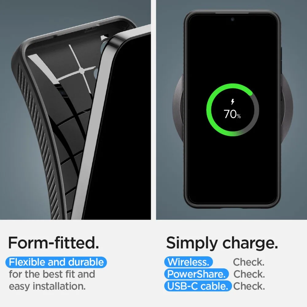 Spigen Liquid Air case for Samsung Galaxy S24 Plus matte black