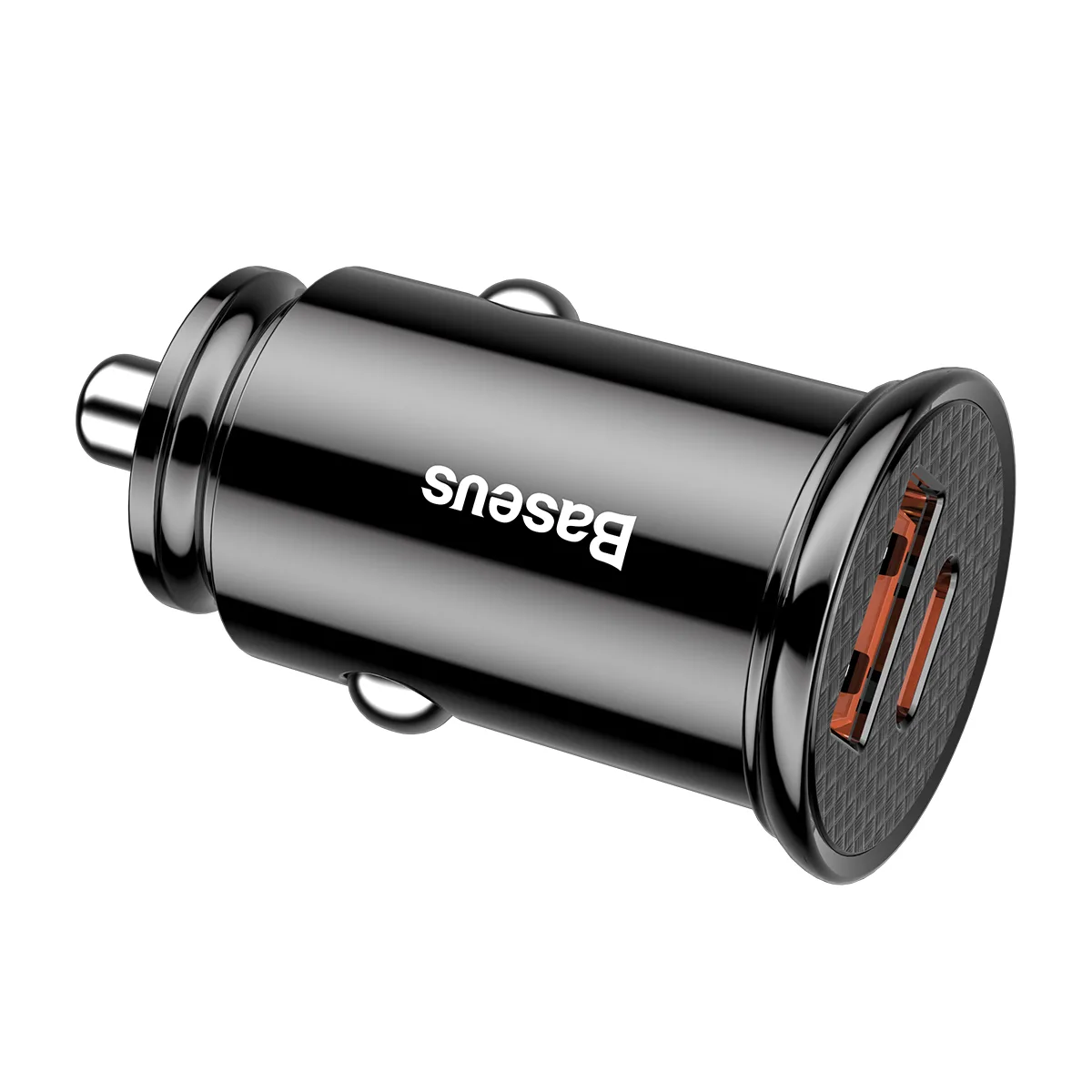 Baseus Circular Plastic QC 3.0 PD car charger 1x USB-C – USB port 30W black
