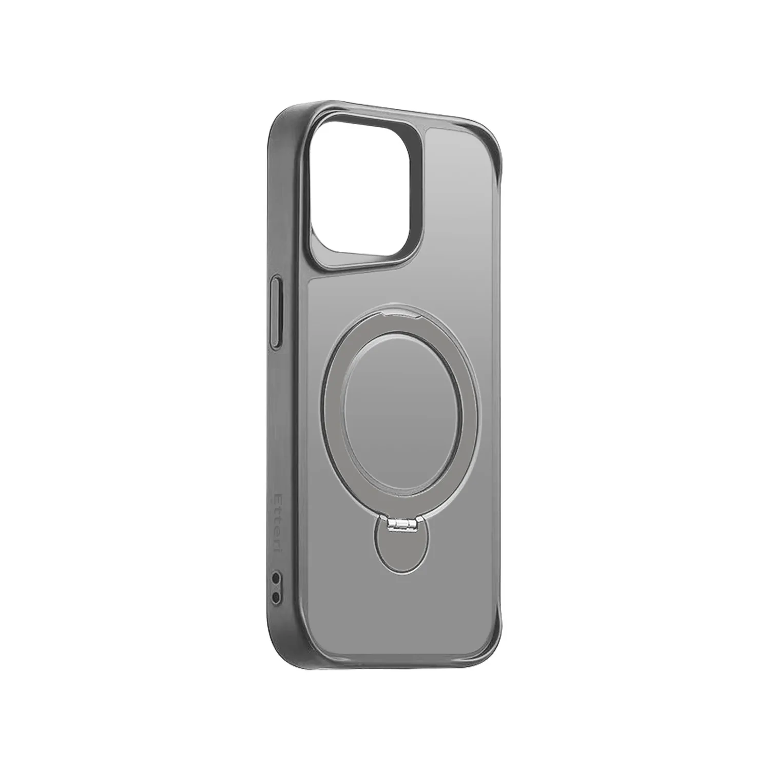 Etteri Matt Mag Ring-fodral för iPhone 12 / 12 Pro 6,1″ grå