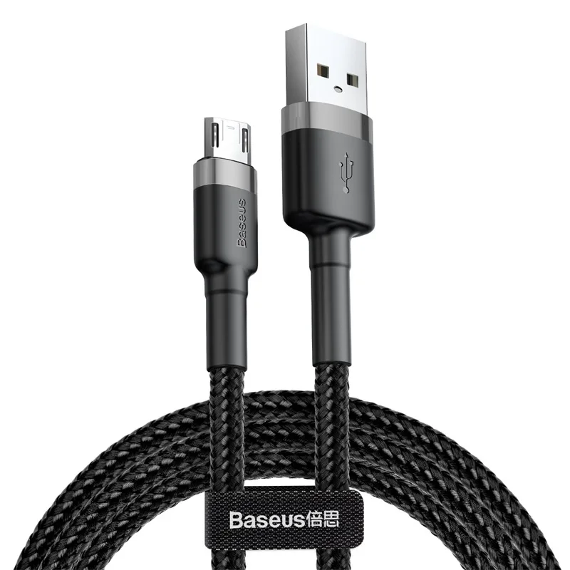 Baseus sladd Cafule USB – micro USB 1,0 m 2,4A grå-svart