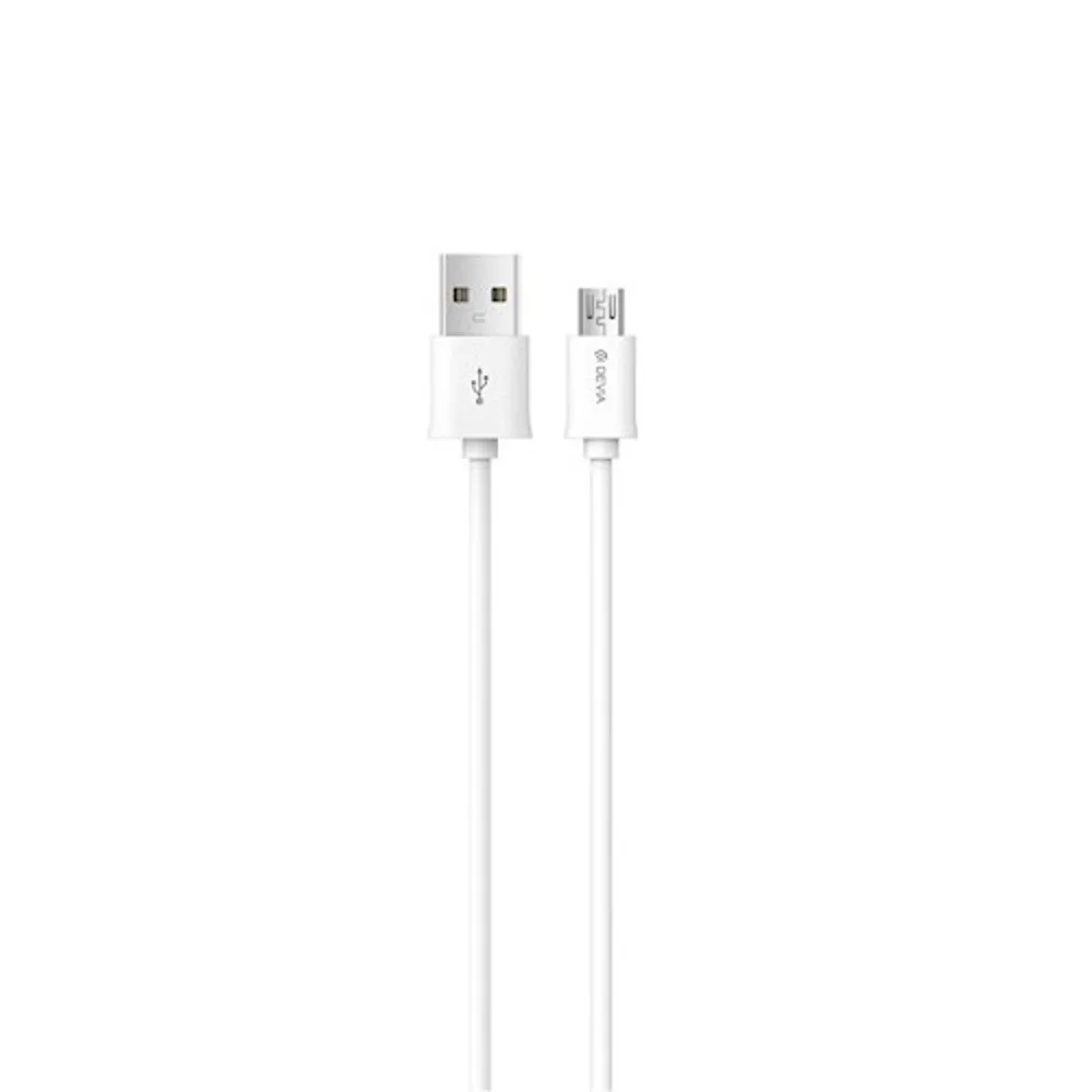 Devia cable Smart EC081 USB - MicroUSB 1,0 m 2,1A white