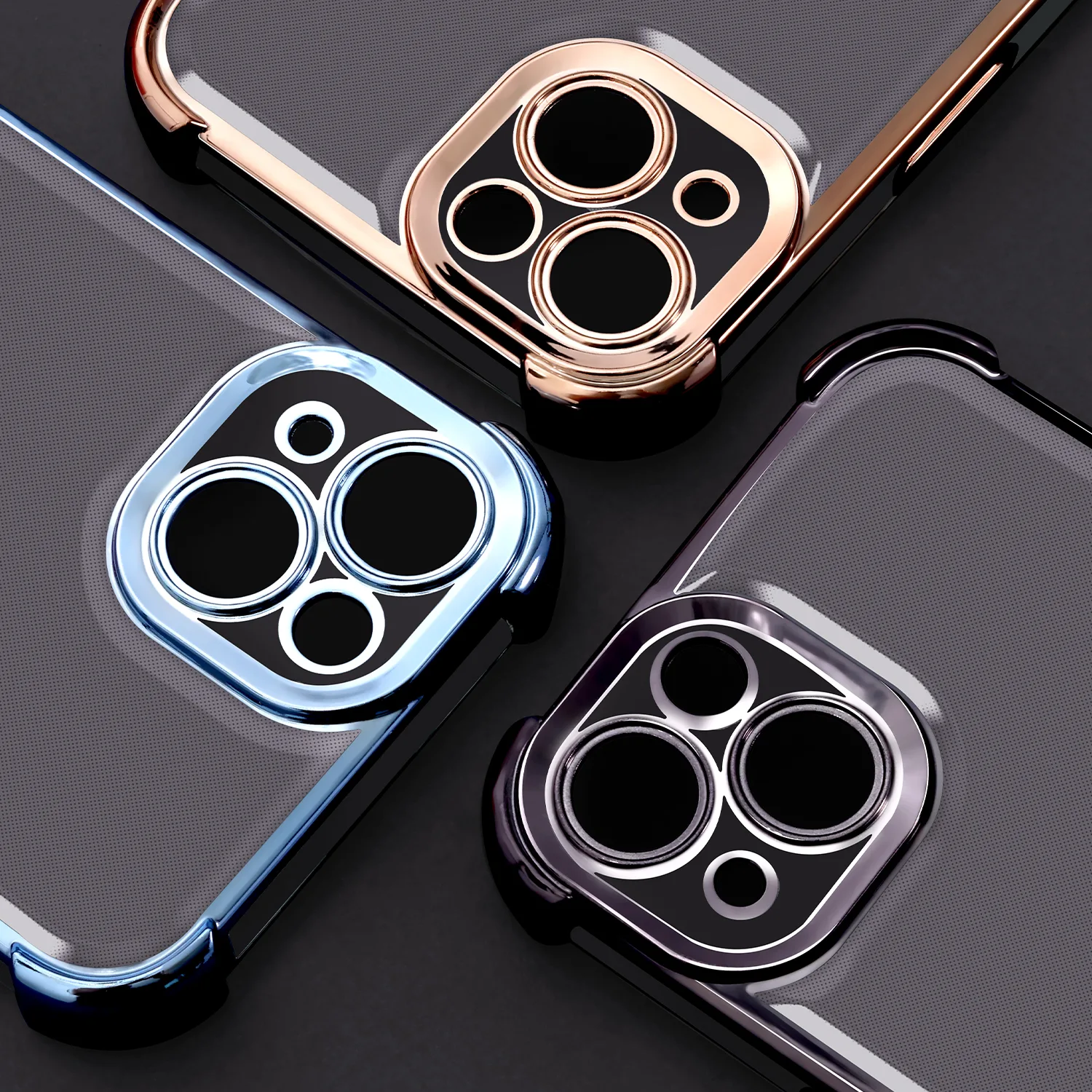 Anti Shock Chrome-fodral för iPhone 12 6,1″ blått