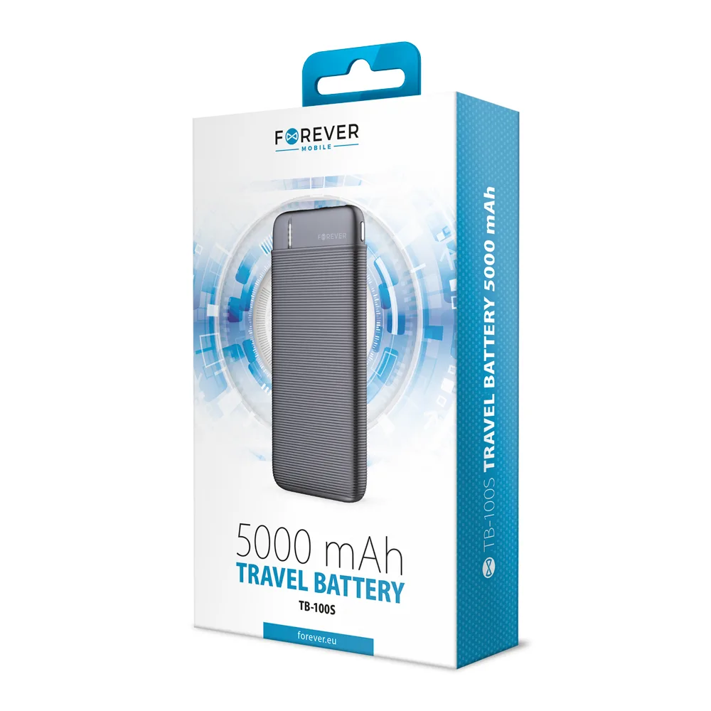 Forever power bank TB-100S 5000 mAh black