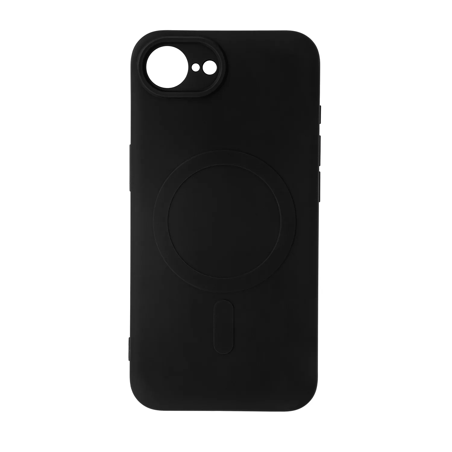 Enkel färgad Mag-fodral för iPhone 16e i svart