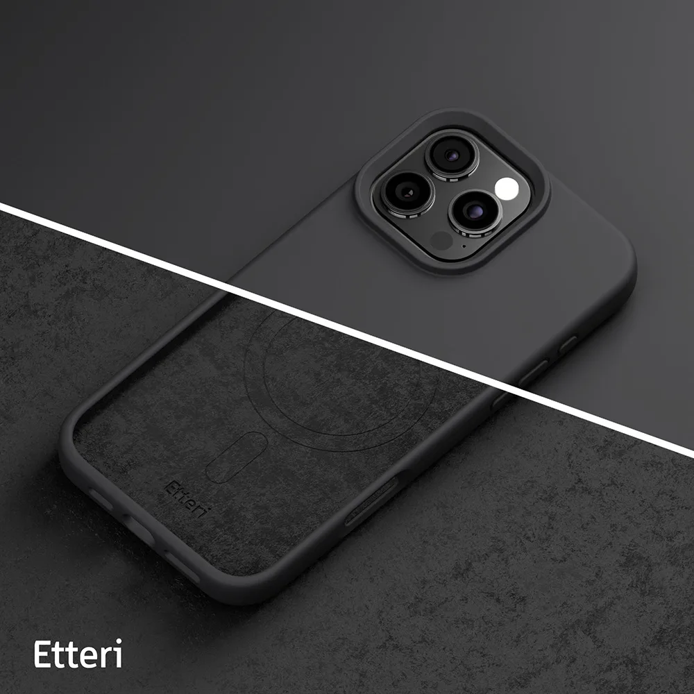 Etteri Silikonskal för iPhone 16 Pro Max 6,9″ svart