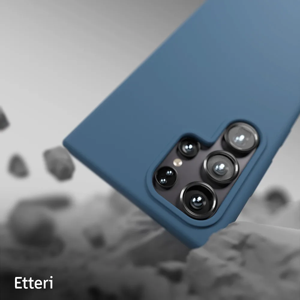 Etteri Silicone case for Samsung Galaxy S25 Ultra dark blue