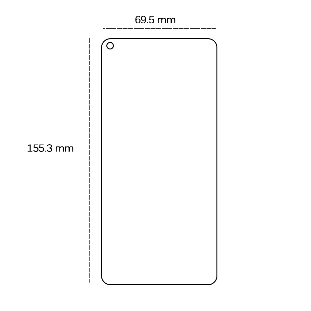 Tempered glass 2,5D for Oppo A52