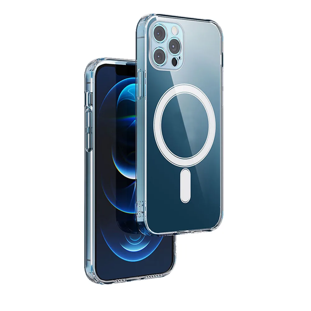 Anti Shock 1,5 mm Mag-fodral för iPhone 13 6,1" transparent kameraskydd