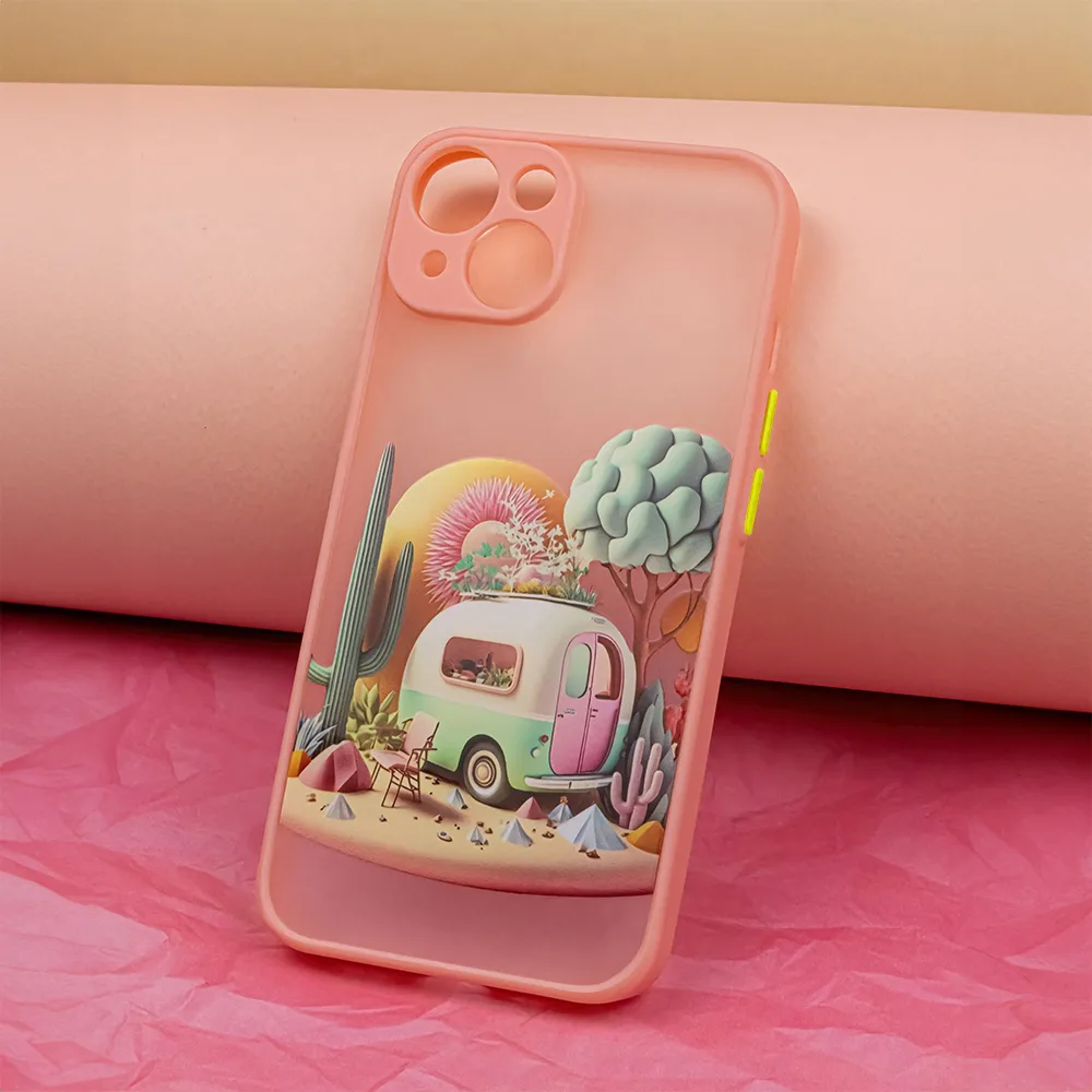 Ultra Trendigt fodral till iPhone 12 6,1″ Resa rosa