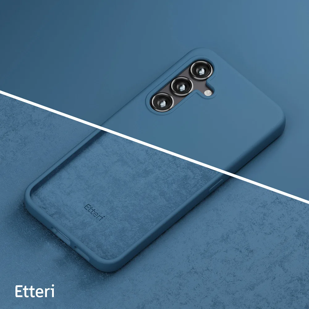 Etteri Silicone case for Samsung Galaxy A36 5G dark blue