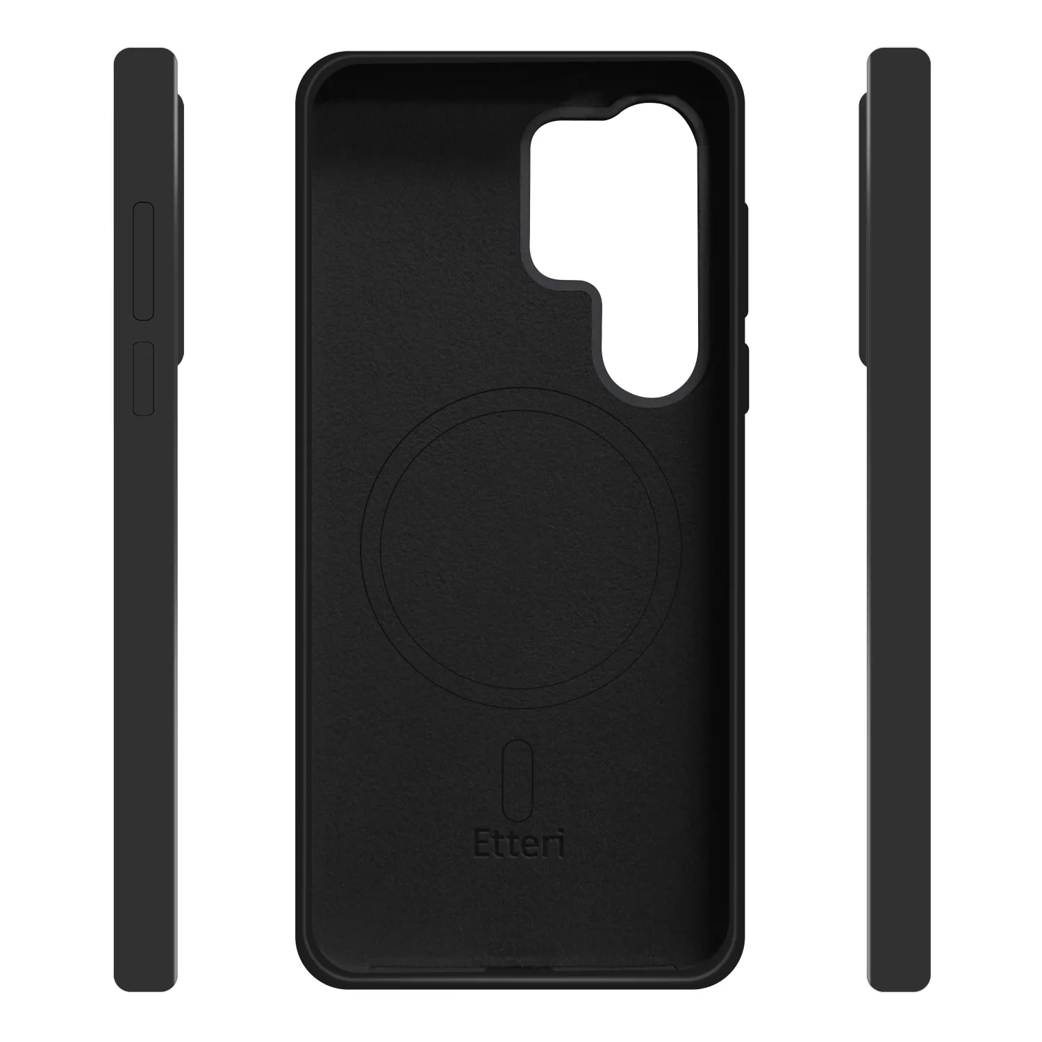 Etteri Silicone Mag-fodral för Samsung Galaxy S25 Ultra i svart
