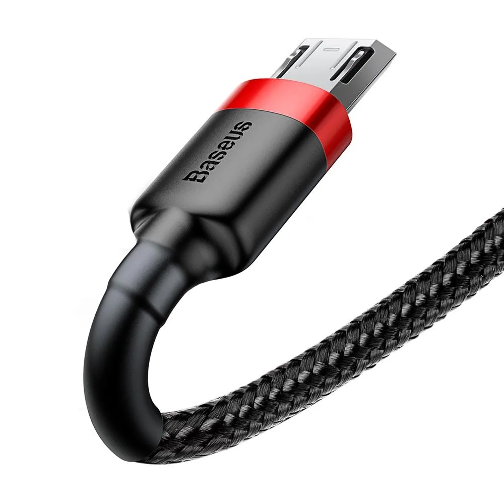 Baseus cable Cafule USB – microUSB 3,0 m 1,5A red-black