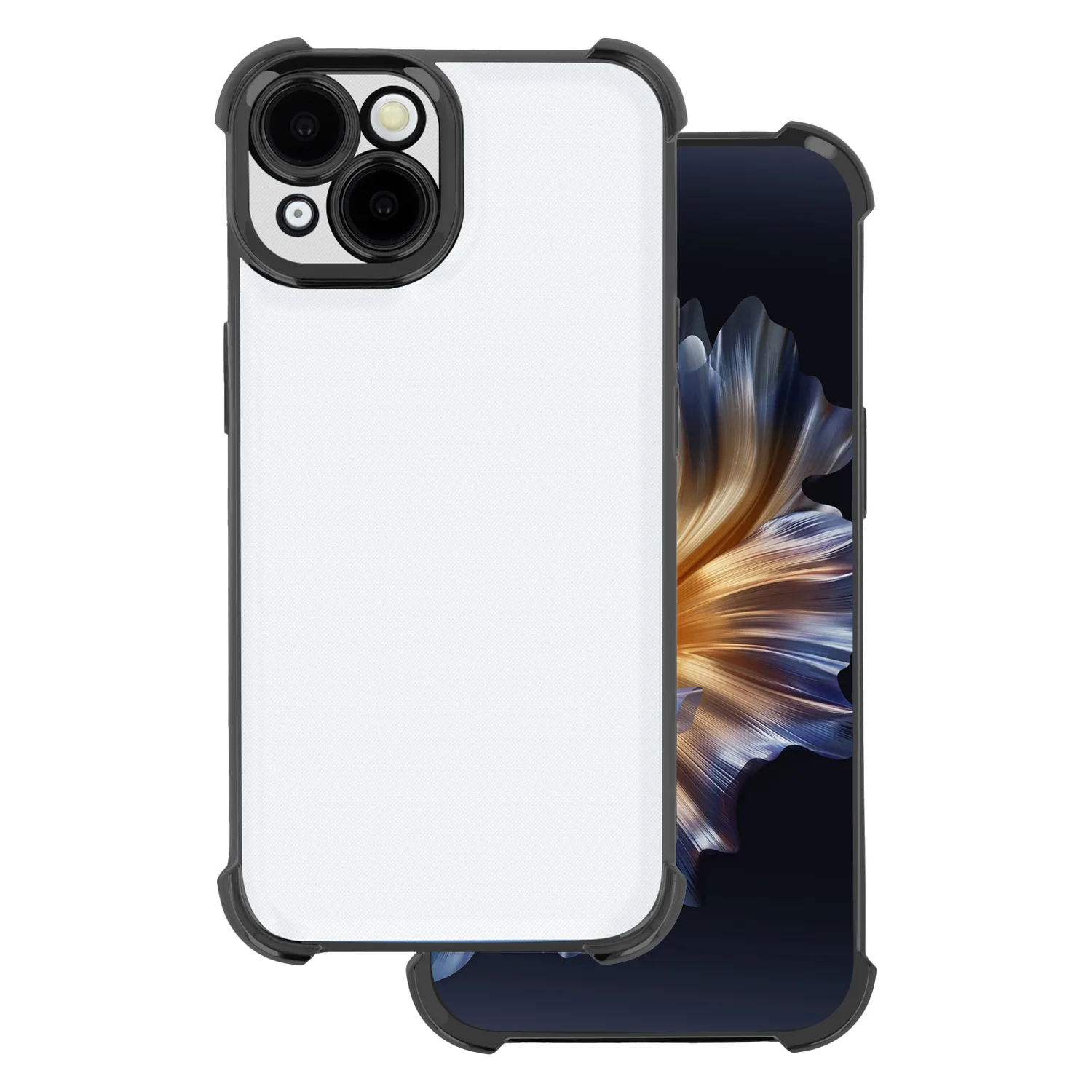 Anti Shock Chrome-fodral för iPhone 15 6,1″ svart