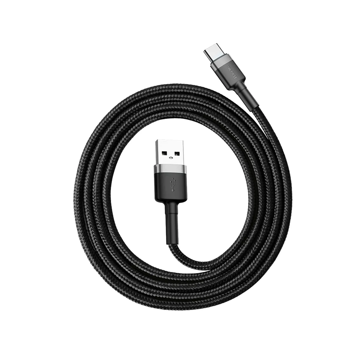 Baseus sladd Cafule USB – USB-C 1,0 m 3A grå-svart