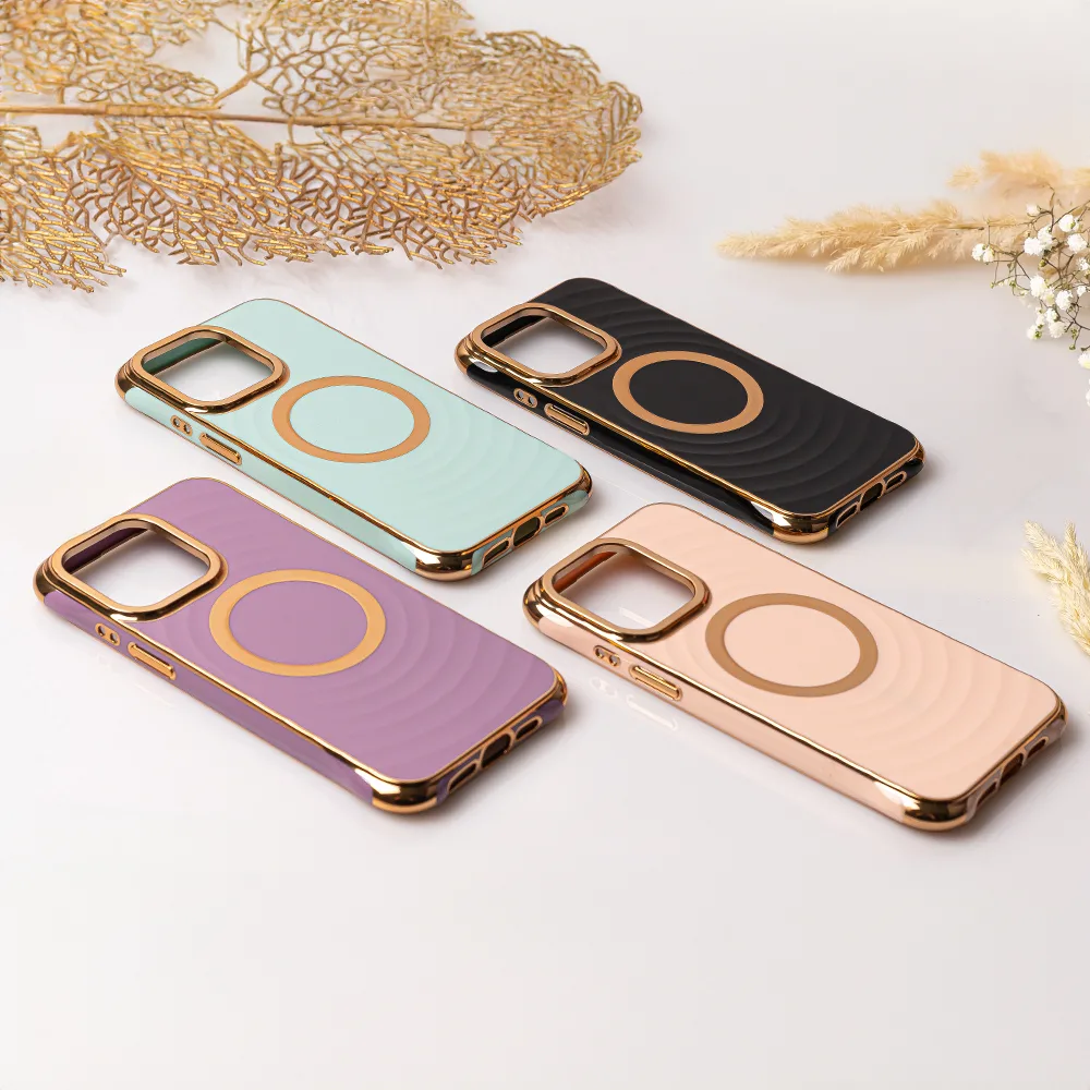 Circle Glam Mag-fodral för iPhone 13 Pro Max 6,7 tum svart